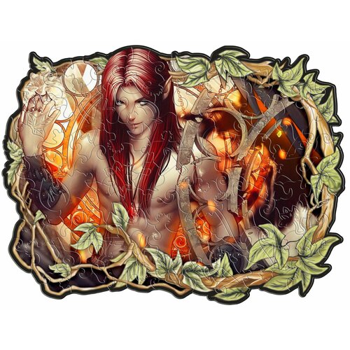 Пазл Эльфийский фигурный Огненный эльф (100 элементов)