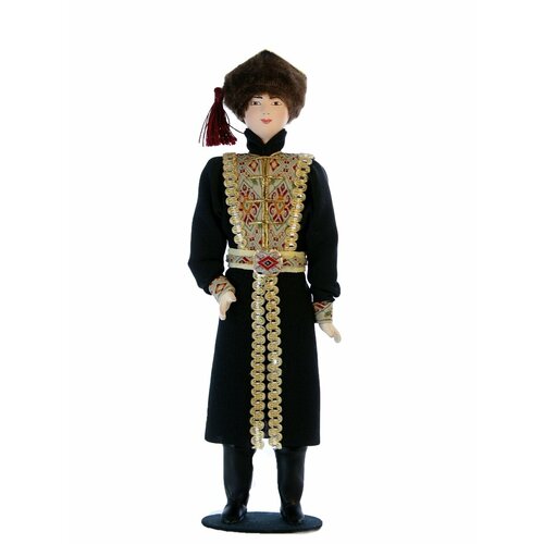 кукла коллекционная в калмыцком праздничном костюме Кукла коллекционная в Калмыцком мужском костюме