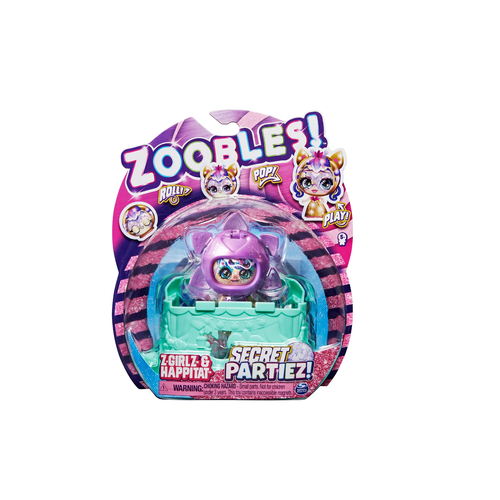 Zoobles Малышка ЗУ Секретная вечеринка 6061945/20133423 zoobles игровой набор секретная вечеринка трансформирующийся зверек 6064336 20137489