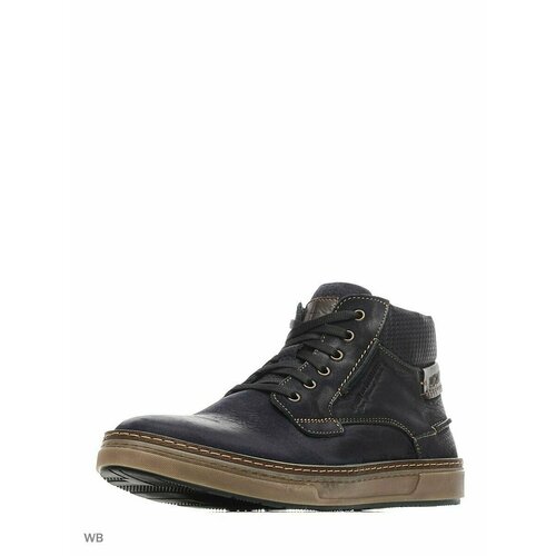 Кеды , зимние, натуральная кожа, полнота 7, размер 44, синий