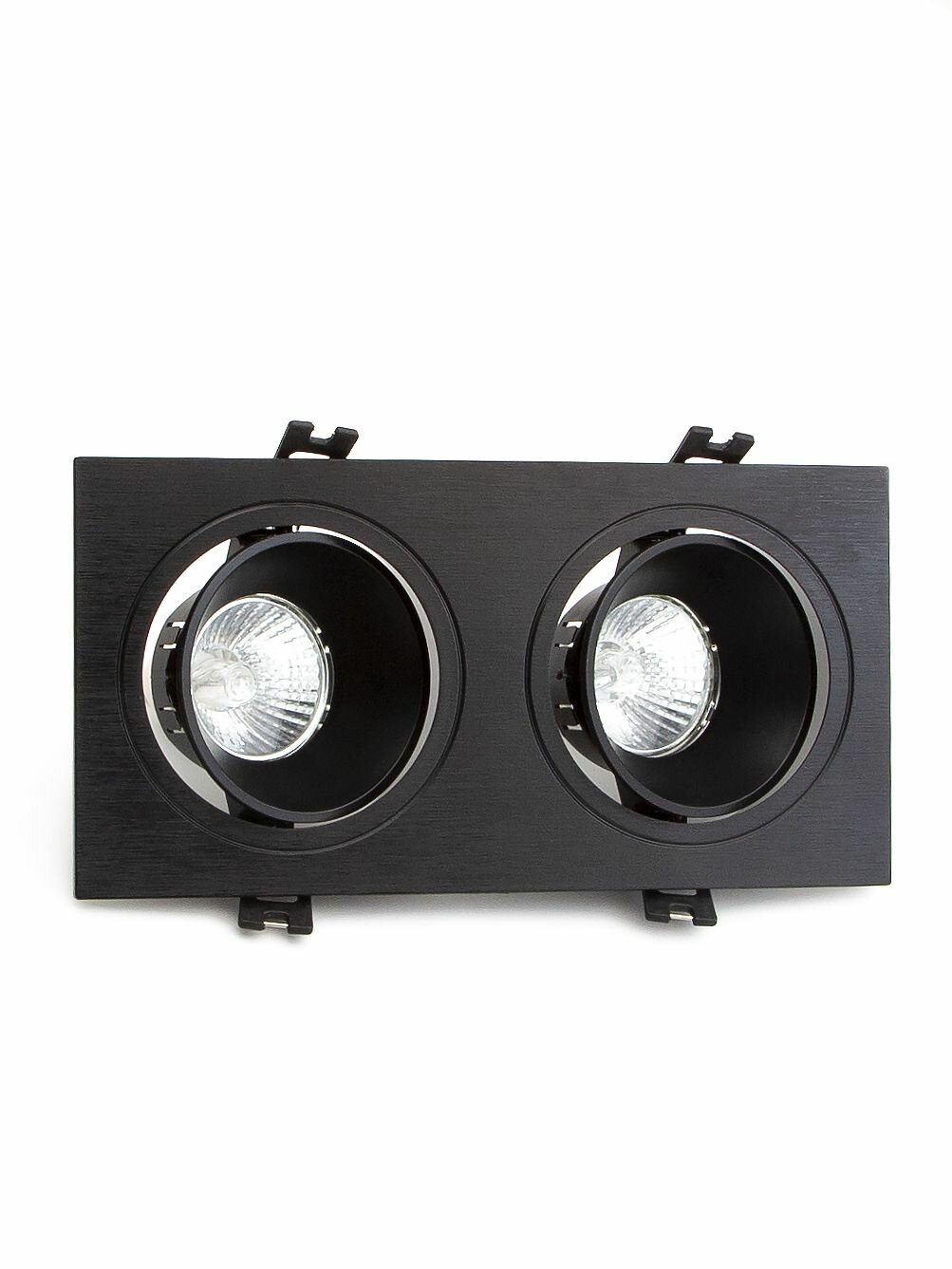 Встраиваемый светильник потолочный Maple Lamp RS-10-02-BLACK, черный, GU10