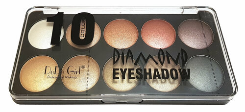 Палетка теней для глаз DoDo Girl Diamond Eyeshadow, 10 оттенков, набор C