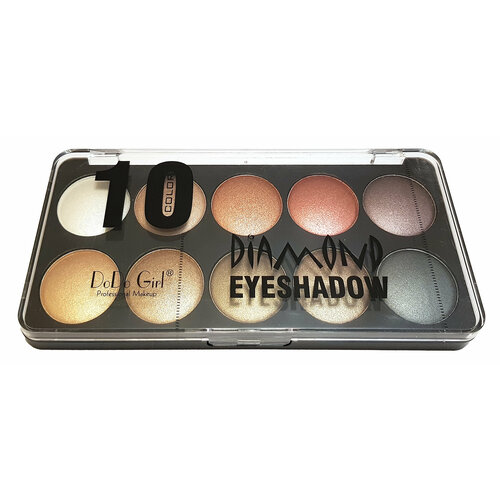 Палетка теней для глаз DoDo Girl Diamond Eyeshadow, 10 оттенков, набор C