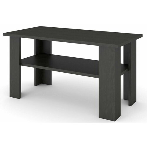 Стол журнальный №1 венге цаво, с полкой