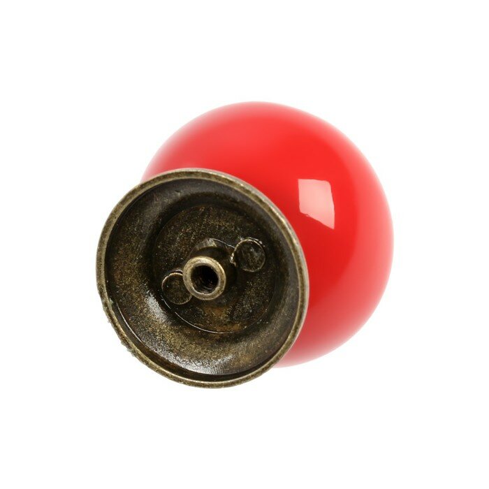 Ручка кнопка DOME Ceramics 003, керамическая, красная - фотография № 4