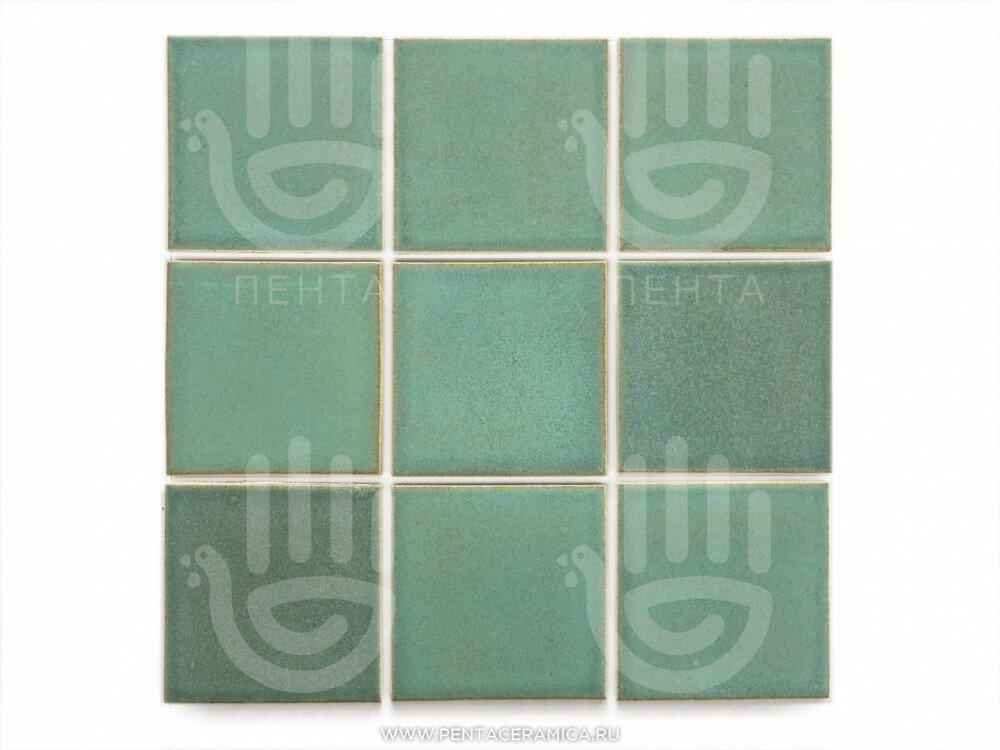 фото Плитка квадрат 10х10 см - Состаренная медь, м2