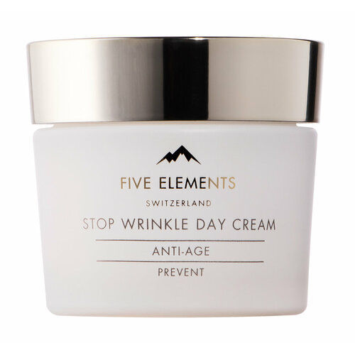 FIVE ELEMENTS Stop Wrinkle Day cream Крем дневной для лица, предупреждающий старение кожи, 50 мл