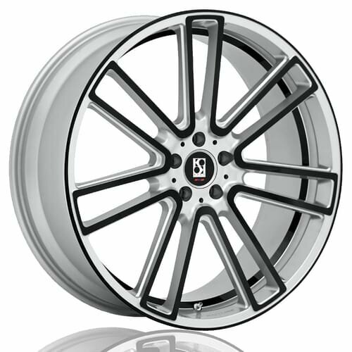 Koko Kuture Massa-7 Silver Black 20X8.5J 5X114.3 ET35 DIA73.1