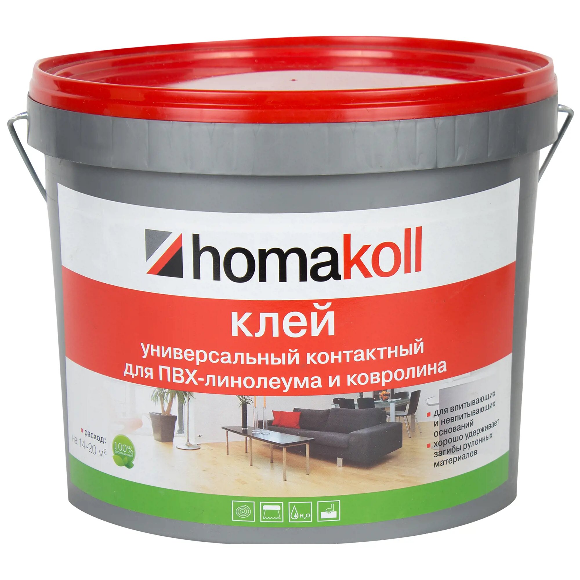 Клей контактный для линолеума и ковролина Хомакол (Homakoll) 5 кг