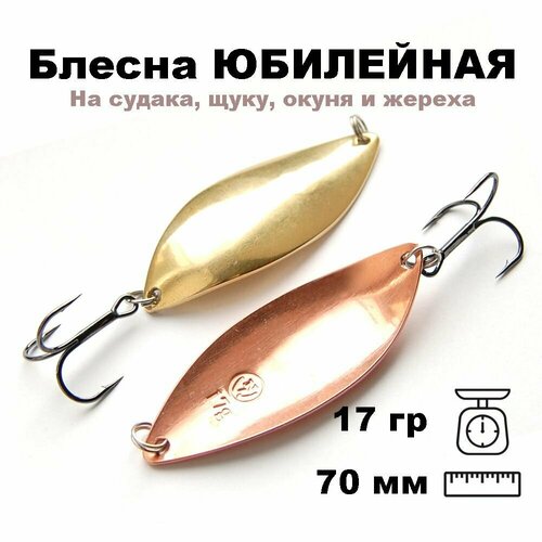 фото Блесна летняя колеблющаяся юбилейная 70мм17гр ybi70017cg nord water's
