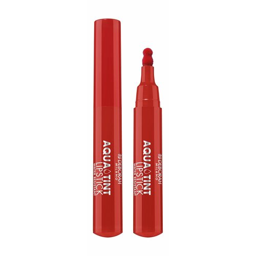 DEBORAH MILANO Тинт для губ Aqua Tint Lipstick, 2,5 г, 05 Глубокий красный