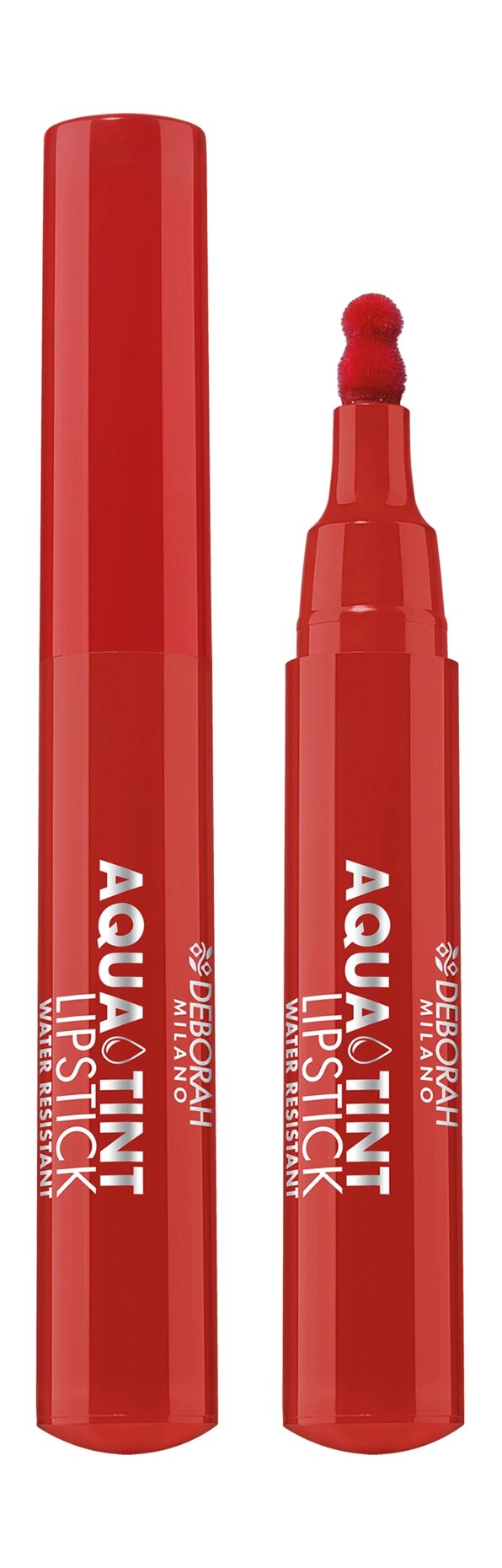 DEBORAH MILANO Тинт для губ Aqua Tint Lipstick, 2,5 г, 05 Глубокий красный
