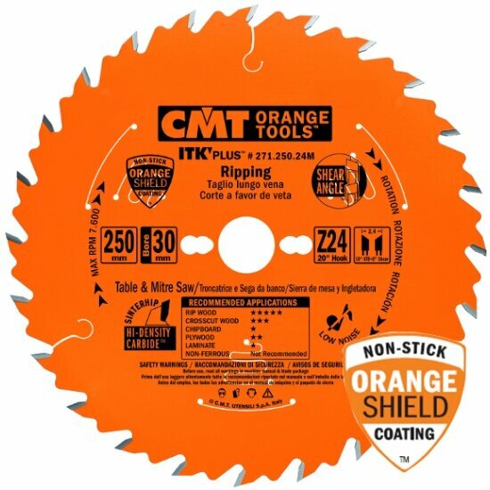 Диск пильный Cmt 271.210.24M ,210X30(+25)X1,8/1,2 20° 10° ATB + 8° SHEAR Z=24