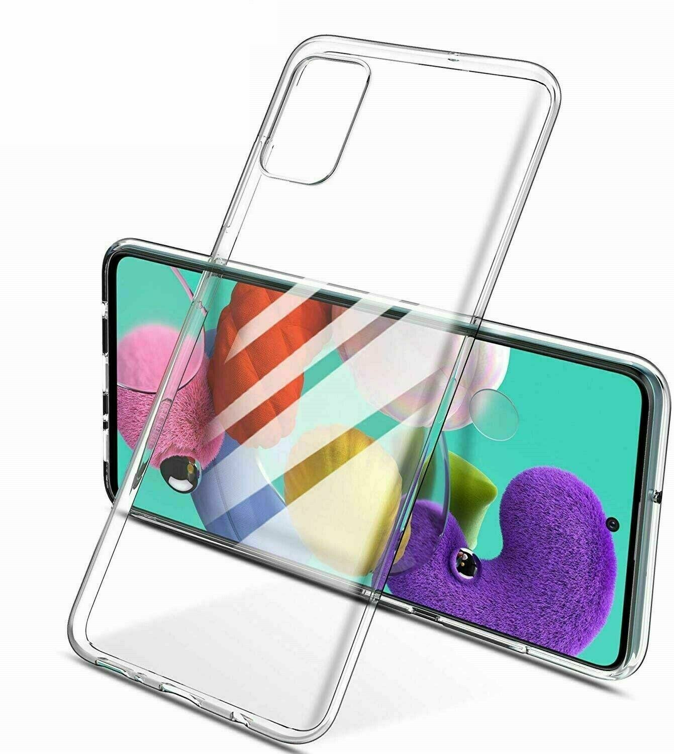 Силиконовый чехол накладка прозрачный для Samsung Galaxy M51