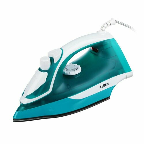 LEBEN Утюг с отпаривателем 2200Вт подошва с тефлоновым покрытием голубой 299900₽
