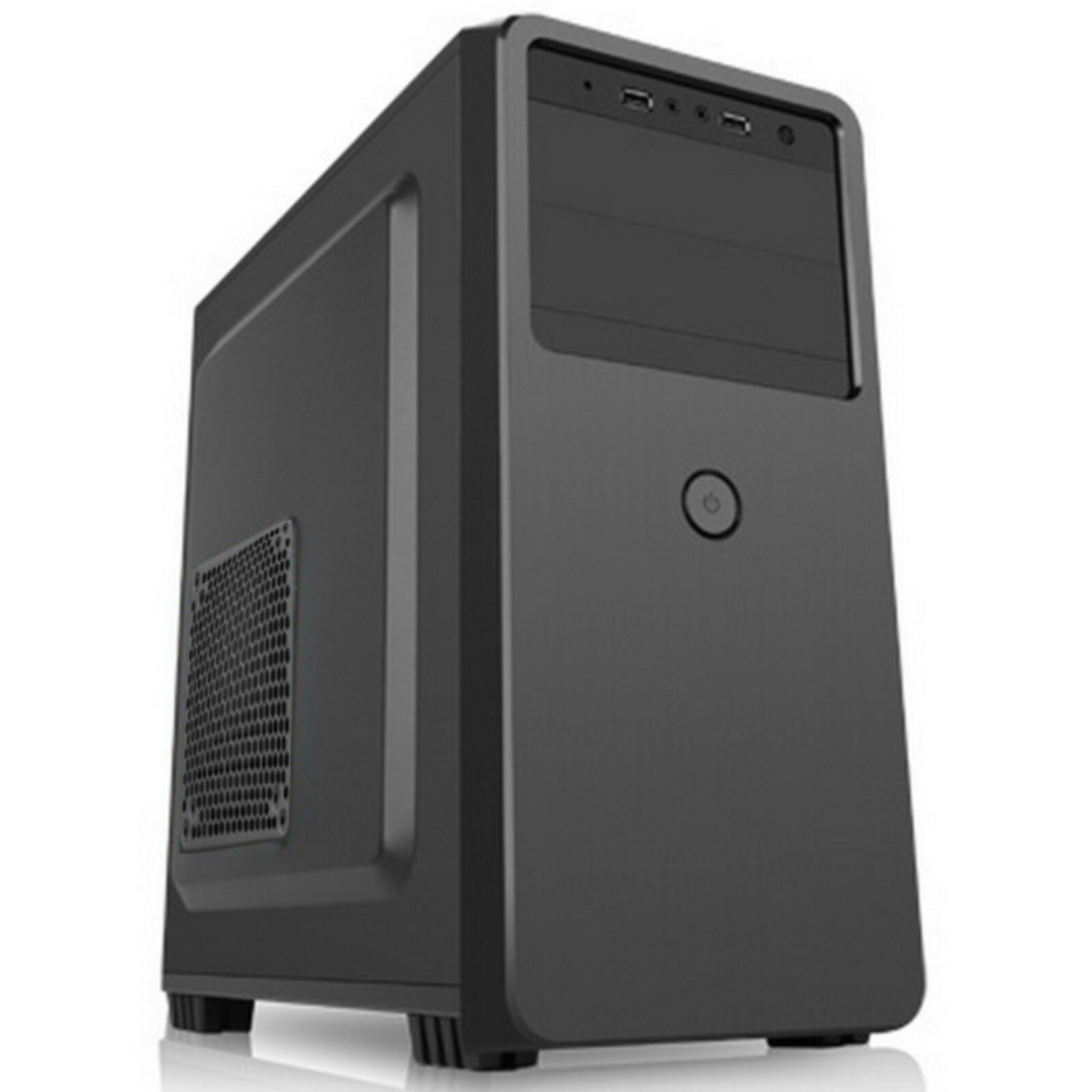 Корпус Coffre 302, без БП, mATX, 1хUSB 3.0+1хUSB 2.0, чёрный