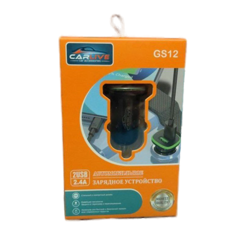 CARLIVE - автомобильное зарядное устройство с двумя USB-портами