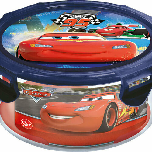 Контейнер пластиковый круглый 550 мл Тачки Грани гонок 899₽