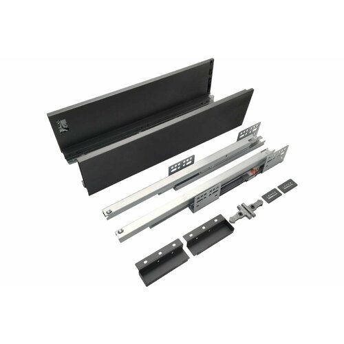 Комплект системы выдвижения Lemax prof Lembox, H=84, 500 мм, серый Lembox-84-500-GR