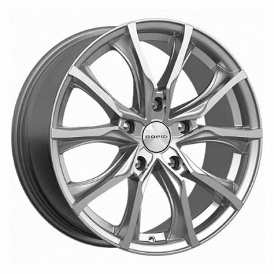 Колесные диски K&K Твист 7.5x17 5x108 ET50 D63.3 Дарк платинум