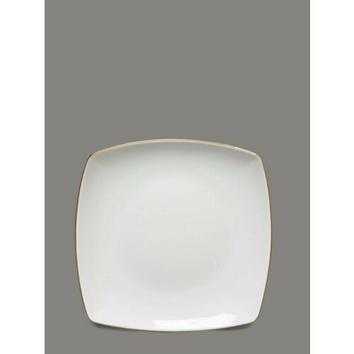 Набор плоских тарелок 20 см 6 шт фарфор981 Gold Line