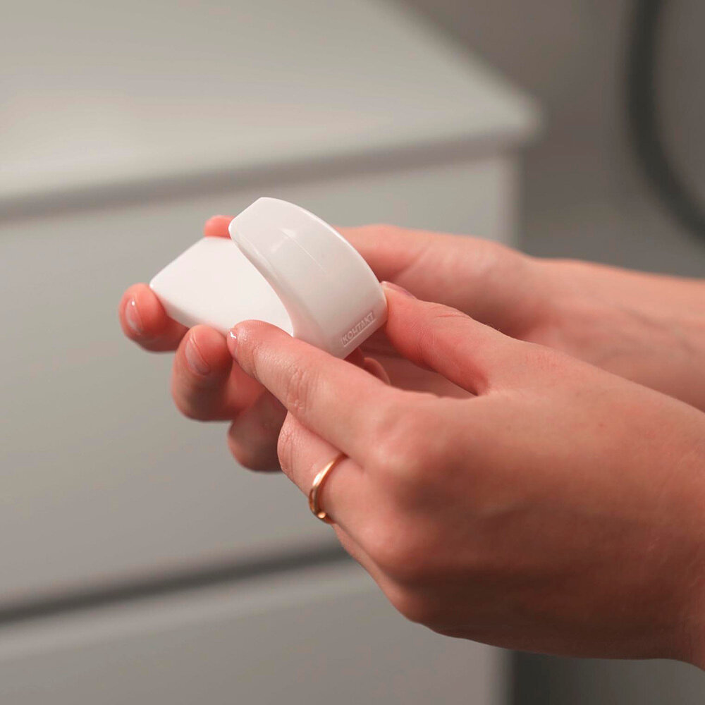 Крючки самоклеящиеся Контакт Дом сменное крепление белые, 2 шт - фото №2