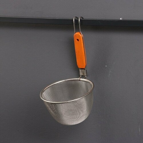 Шафран Корзинка для приготовления картошки фри 25см дерев ручка 738₽