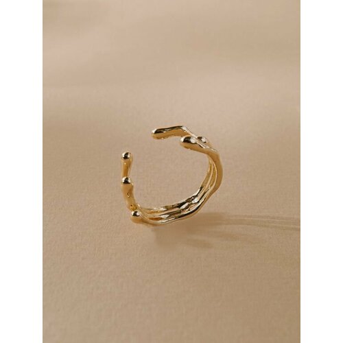 фото Кольцо кольцо регулируемое "веточка", безразмерное, ширина 10 мм, золотой 6.11 store