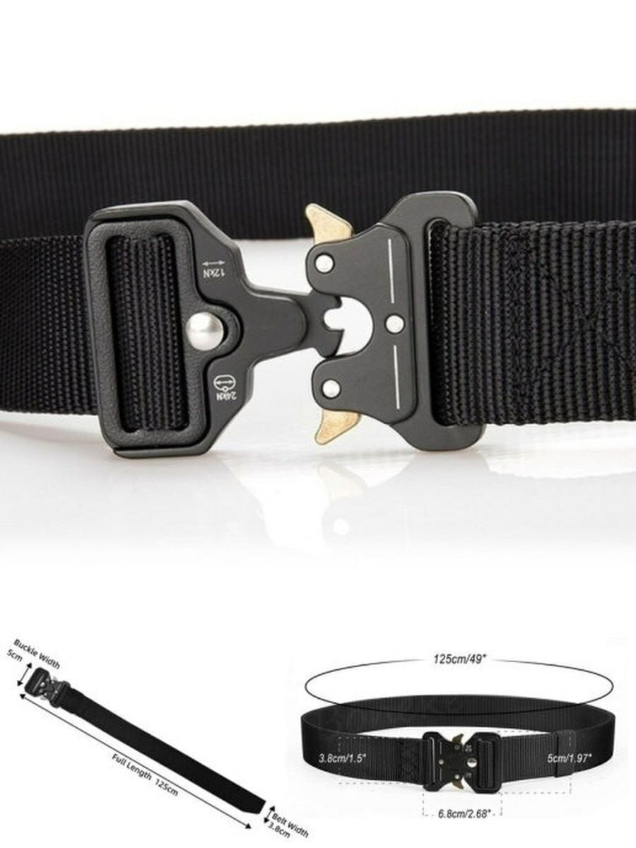 Ремень  для мужчин, размер 125, черный — фото 1