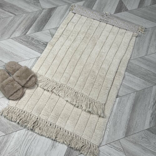 Набор ковриков для ванной Miss Mari Полоса крем 60х100 и 50х70 4272₽