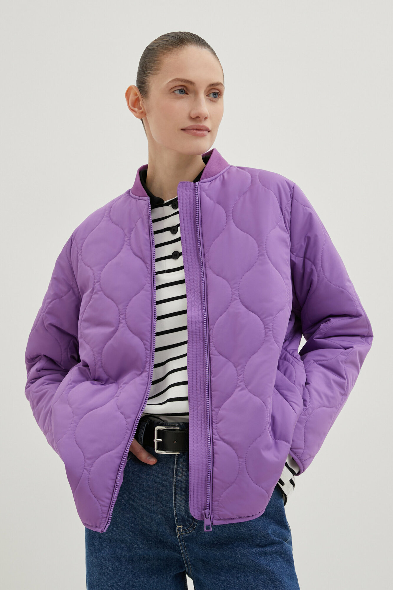 Куртка женская Finn Flare цвет: фиолетовый BAS-100119_820 XS