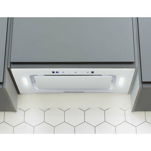 Вытяжка для кухни полновстраиваемая Schaub Lorenz SLD EL5137 52 см 1100 м3ч датчик жестов сенсор белое стекло 1357000₽