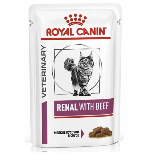 Влажный корм Royal Canin Renal при почечной недостаточности Говядина 85г х 12шт