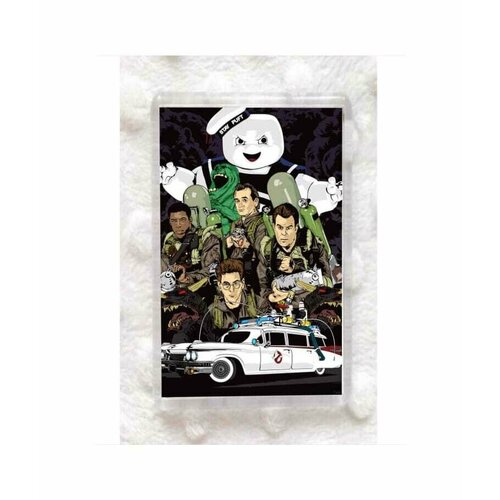 Магнит акриловый прямоугольный GOODbrelok с принтом Охотники за приведениями - 2 250₽