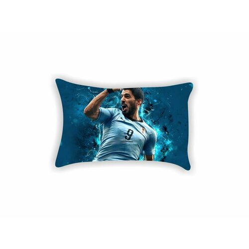 Подушка GOODbrelok Луис Альберто Суарес Диас, Luis Alberto Suarez Diaz №27 разноцветный