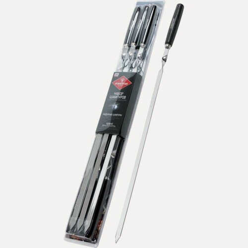 Изображение товара Набор больших шампуров (6 шт) FORESTER RZ-60WB