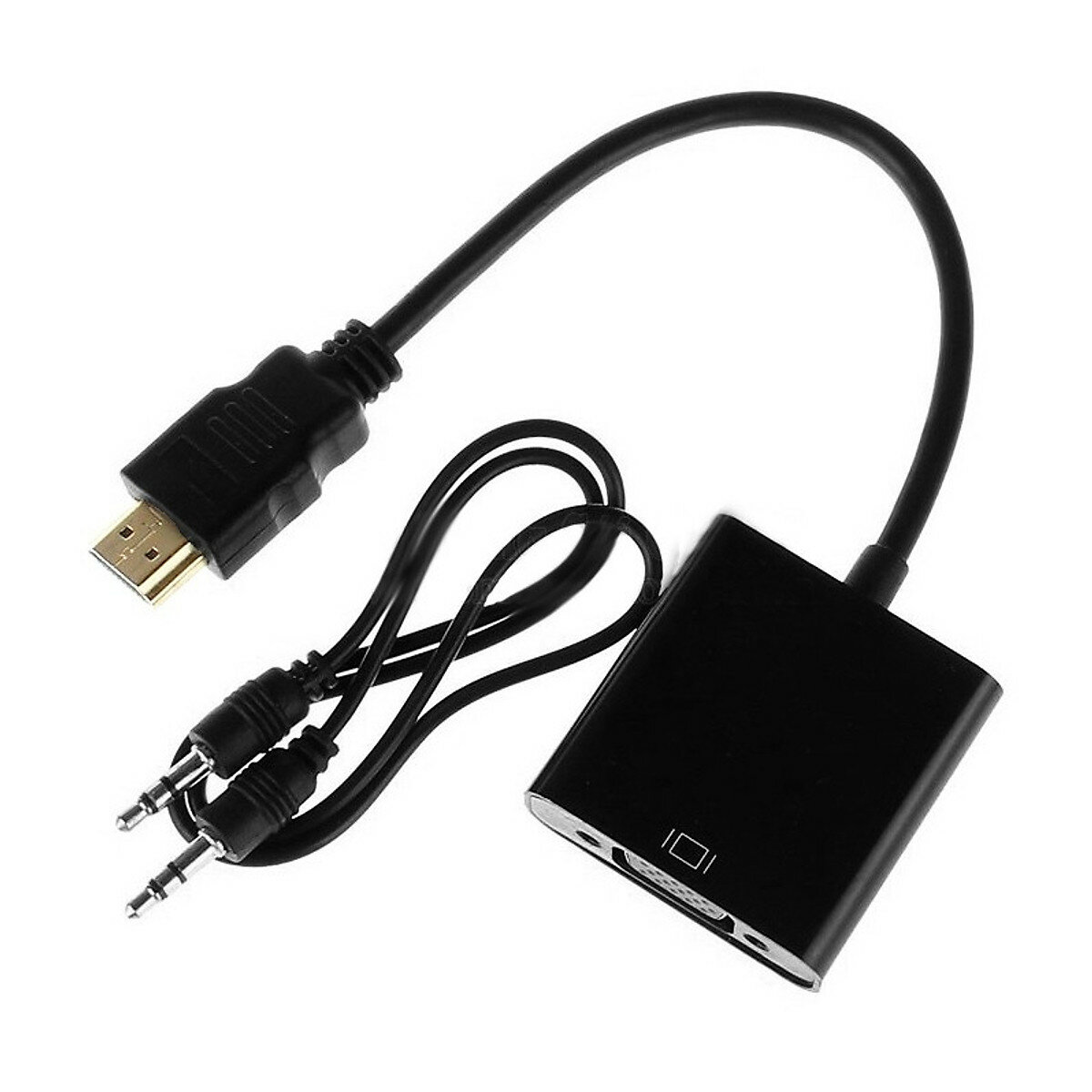 Адаптер-переходник MRM-POWER HDMI - VGA с аудиовыходом 3,5 jack AUX, конвертер