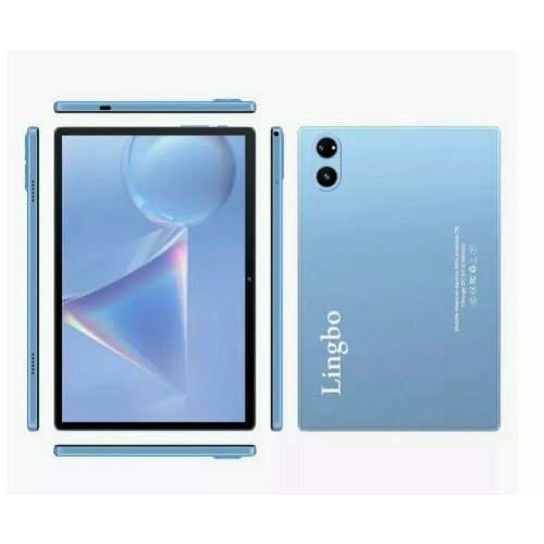 Планшет Lingbo A98 101 c чехлом и клавиатурой голубой 1239700₽