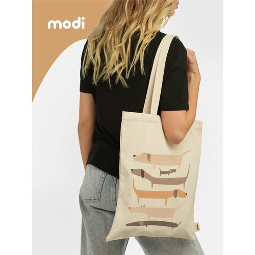 Сумка шоппер modi белый 589₽