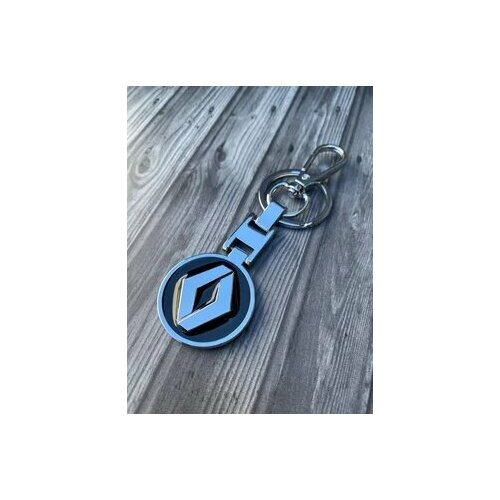 Брелок Renault, глянцевая фактура, Renault, черный