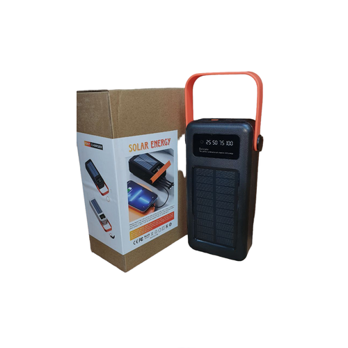 Внешний аккумулятор 50 000 мАч powerbank повербанк с солнечной панелью универсальный 2699₽