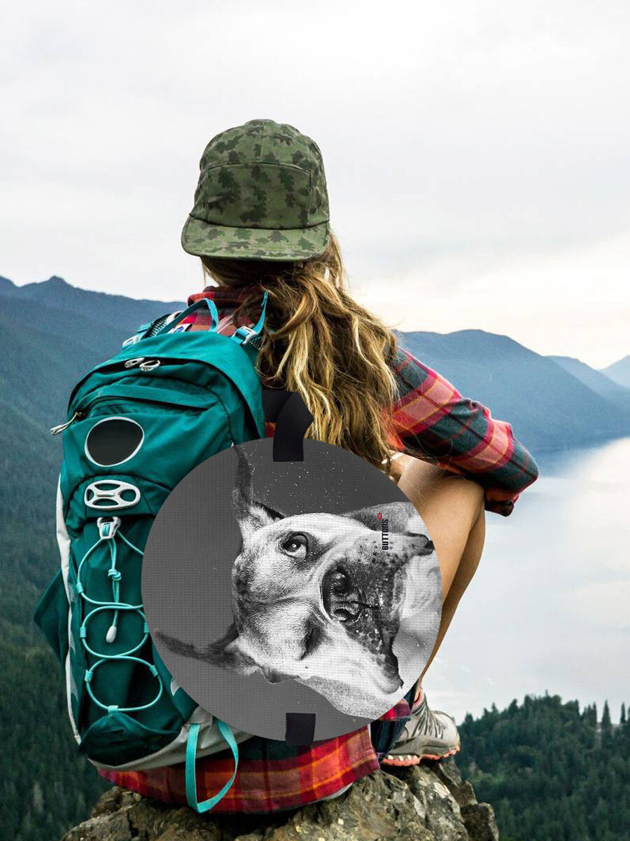 Туристическая сидушка для активного отдыха - "Buttons Dog"