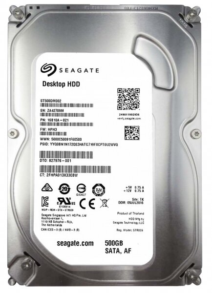 Жесткий диск Seagate ST500DM002 500Gb SATAIII 3,5" HDD