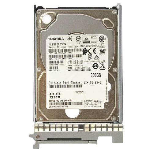 Жесткий Диск Cisco HDEBL05JAA51 300Gb SAS 25 HDD 27380₽