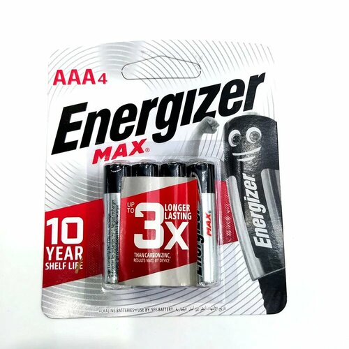 батарейки energizer max алкалиновые aaa 8шт Energizer MAX E92/AAA