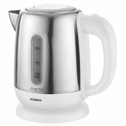 Чайник электрический MARTA MT-4631 нерж сталь электрочайник белый жемчуг 273700₽