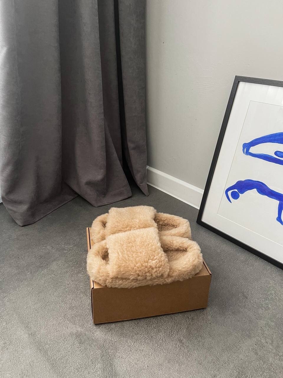 Тапочки, размер 40, бежевый — фото 1