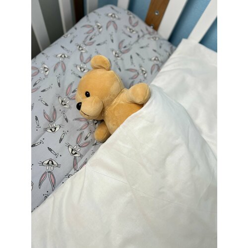 Одеяло детское 80х90 хлопок в съемном чехле бязь всесезонное