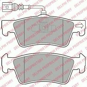 Тормозные колодки диск. задн. VAG Transporter V 03- DELPHI LP2087