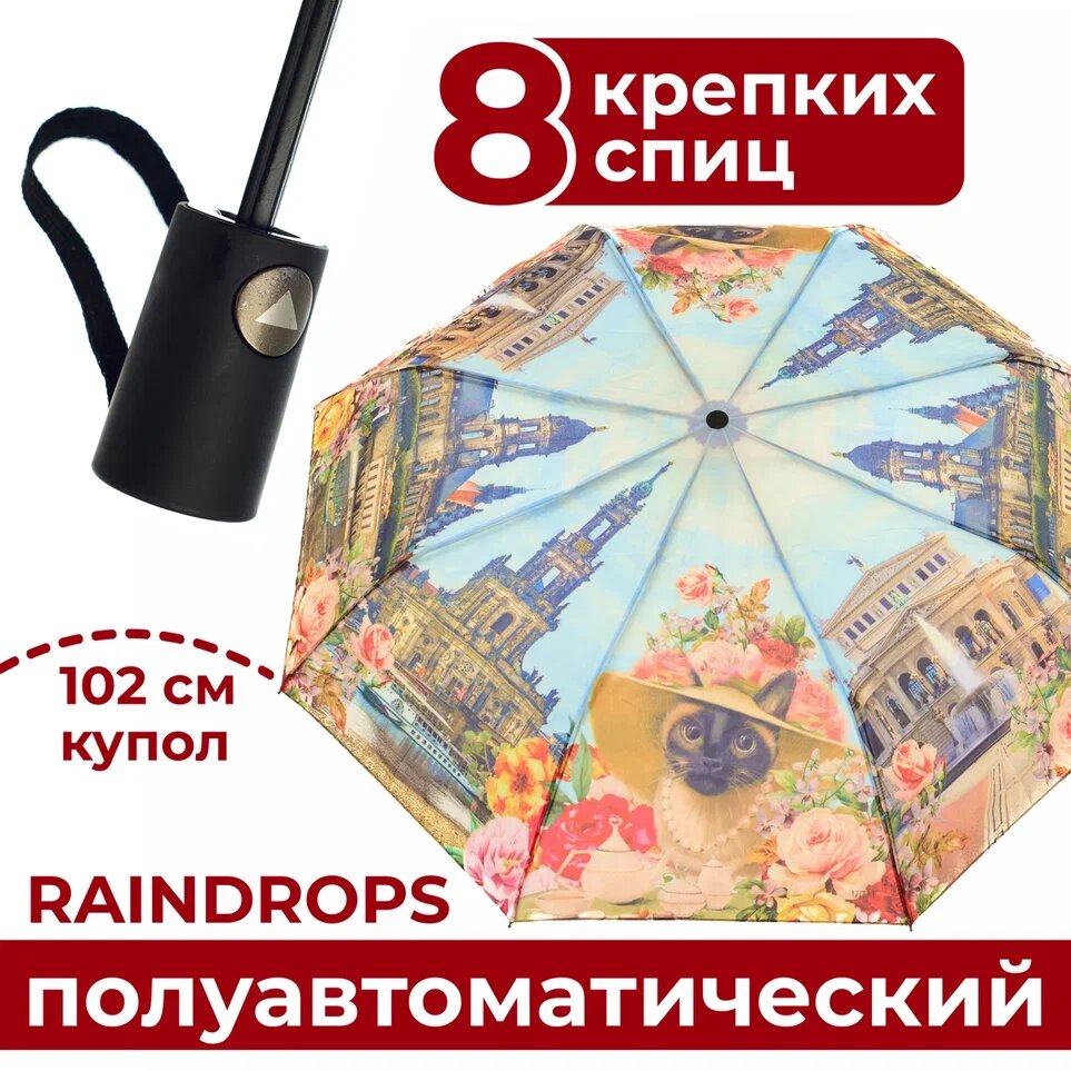 Мини-зонт RAINDROPS